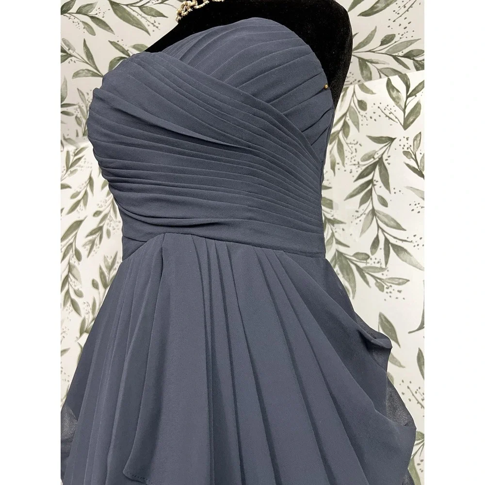 Dark Blue Sz S Corset Dress Bridesmaid Prom Party Cocktail NWT #9/B Wedding - Picture 6 of 12